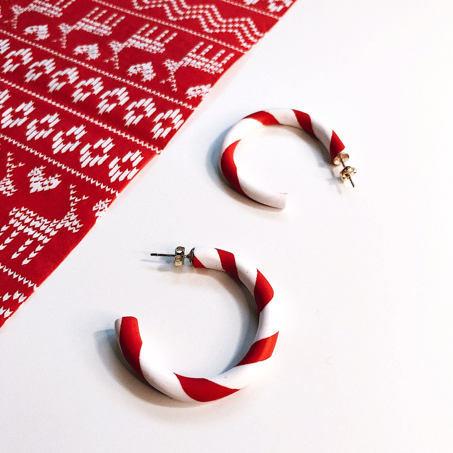 Boucles d'oreilles canne Sweete