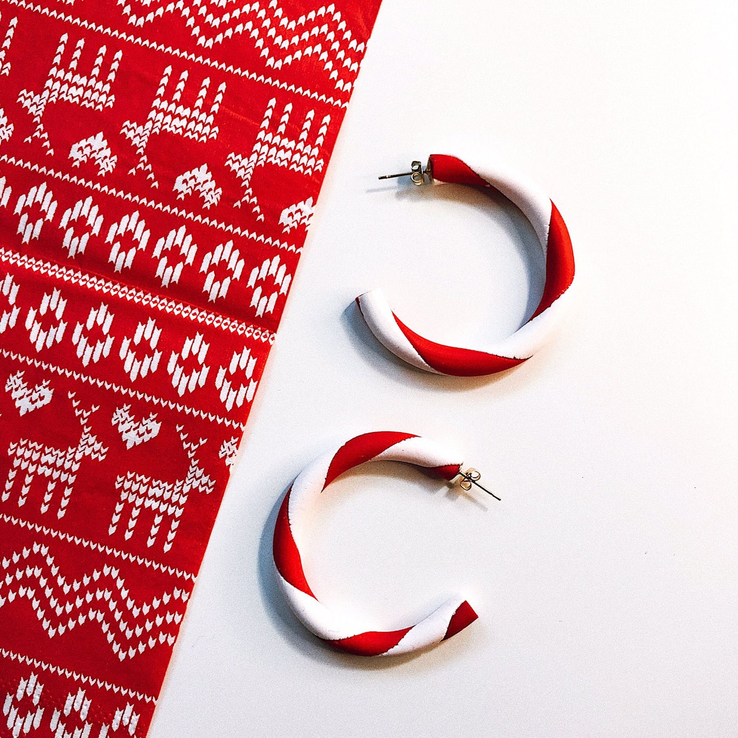 Boucles d'oreilles canne Sweete